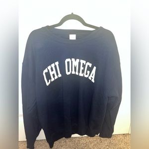 Navy chi omega sweatshirt